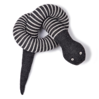 Doudou Serpent rayé - Anthracite